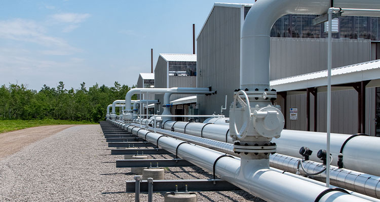 a pipeline terminal or pumping station