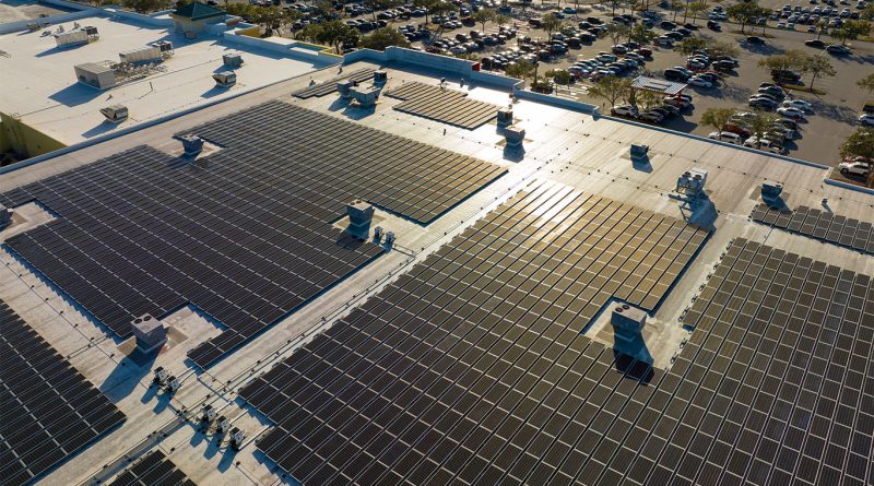Large-scale solar power installation representing fast-growing renewable energy companies
