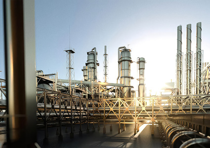 a large industrial refinery