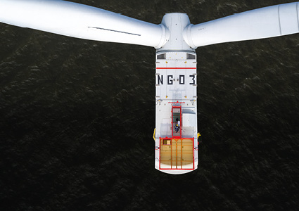 an Ørsted offshore wind turbine