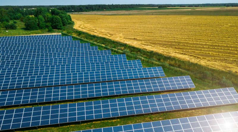 Solar panels generating electricity beneath a clear summer sky, representing record solar generation across the European Union during June 2026.